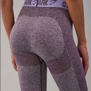 Gymshark Flex Leggings - Purple Marl/Soft Lilac